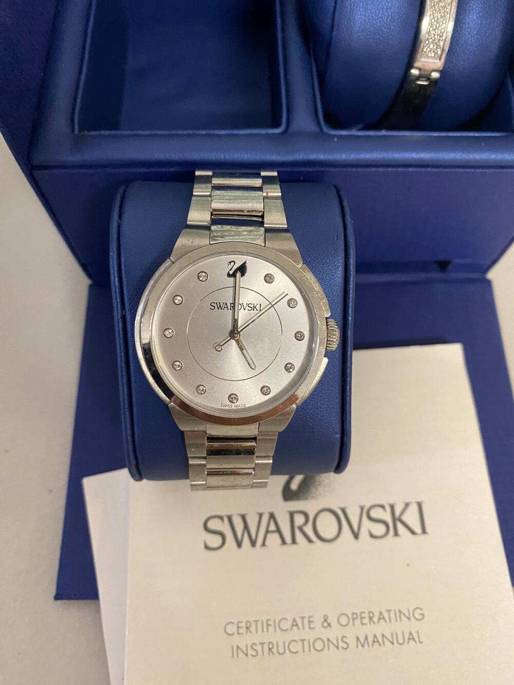 Swarovski 5223395 Crystal Watch Bangle Gift Set For Women